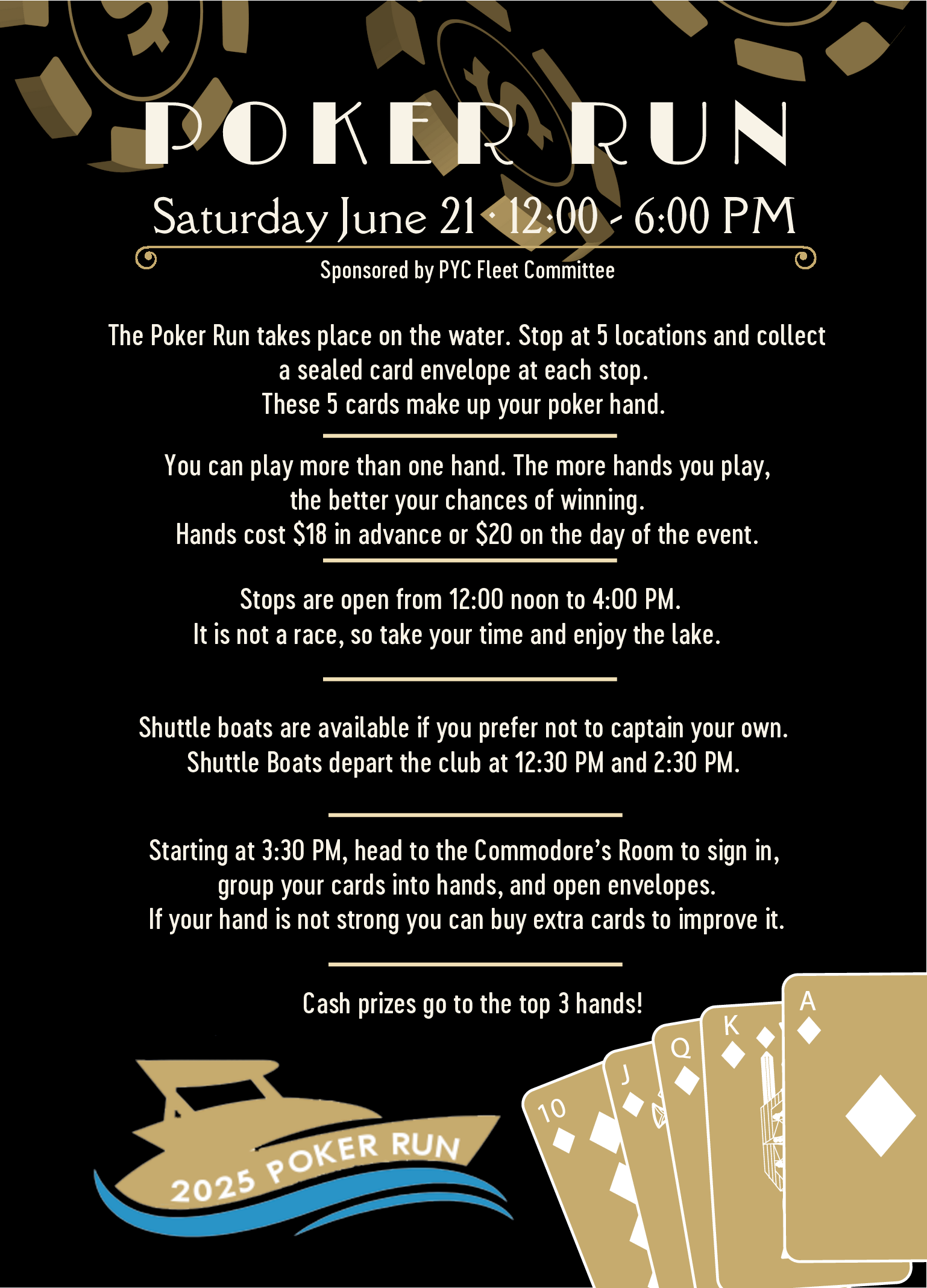 MIH - Poker Run-Invite 2 5 x 7 in (5.127 x 7.127 in)-1