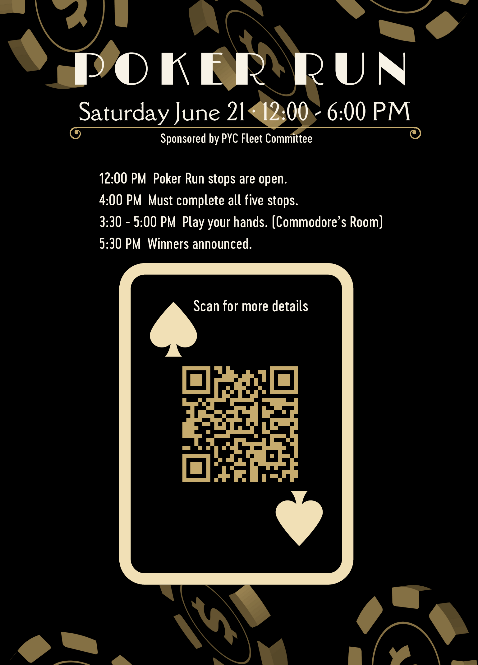 MIH - Poker Run-Invite 2 5 x 7 in (5.127 x 7.127 in)-2